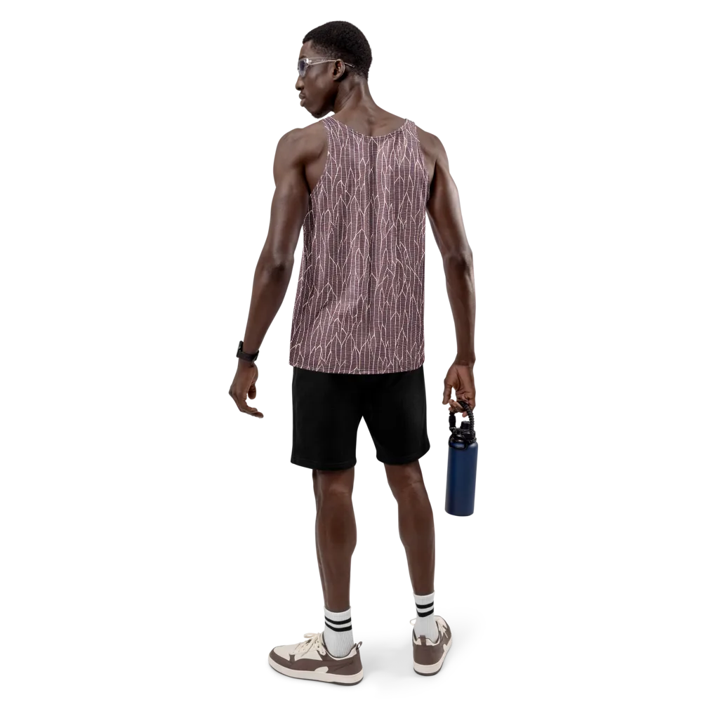 Rustic Flow on Men's Tank Top — Back