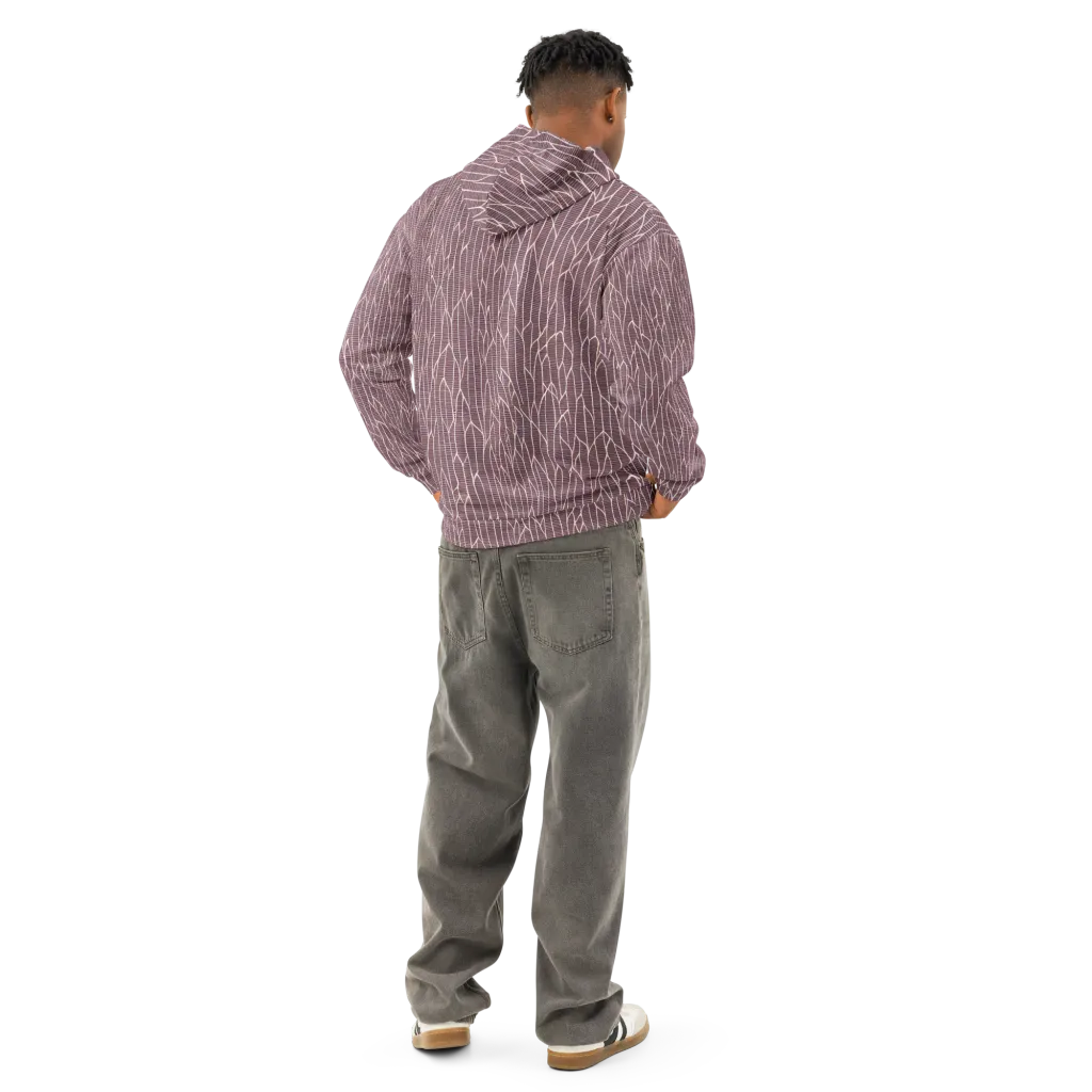 Rustic Flow on Cotton Hoodie — Back