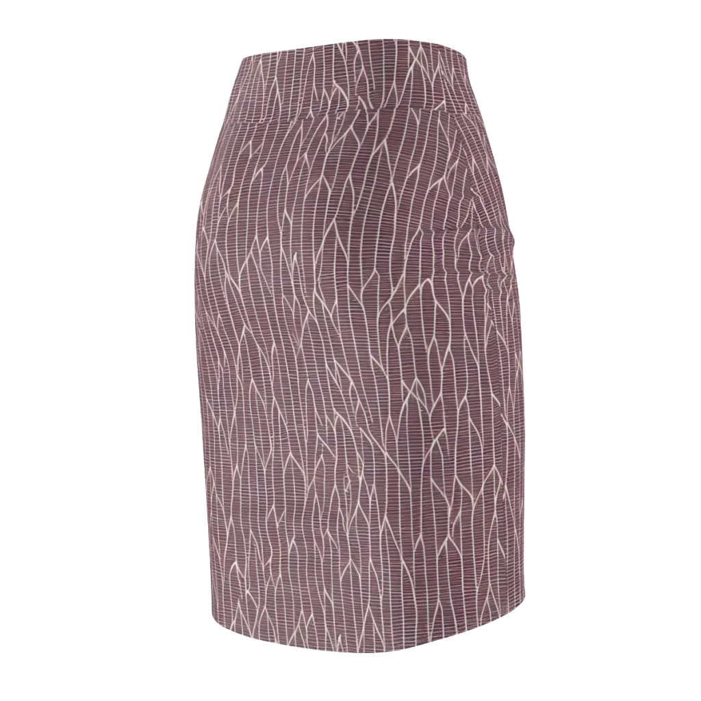 Rustic Flow on Pencil Skirt — Back Side