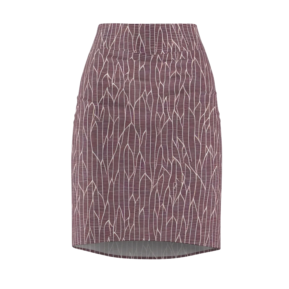 Rustic Flow on Pencil Skirt — Front