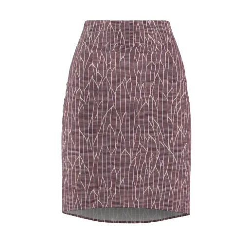 Rustic Flow on a Pencil Skirt