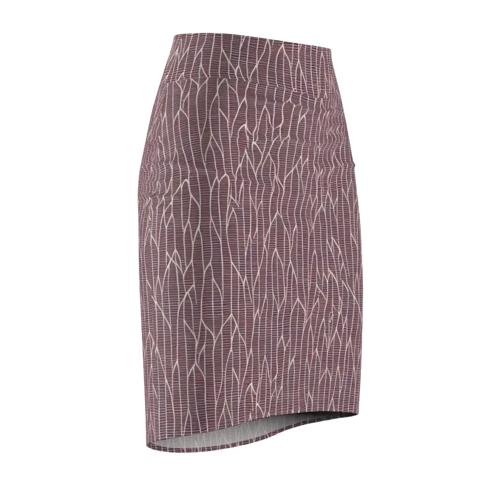 Rustic Flow on Pencil Skirt — Front Side