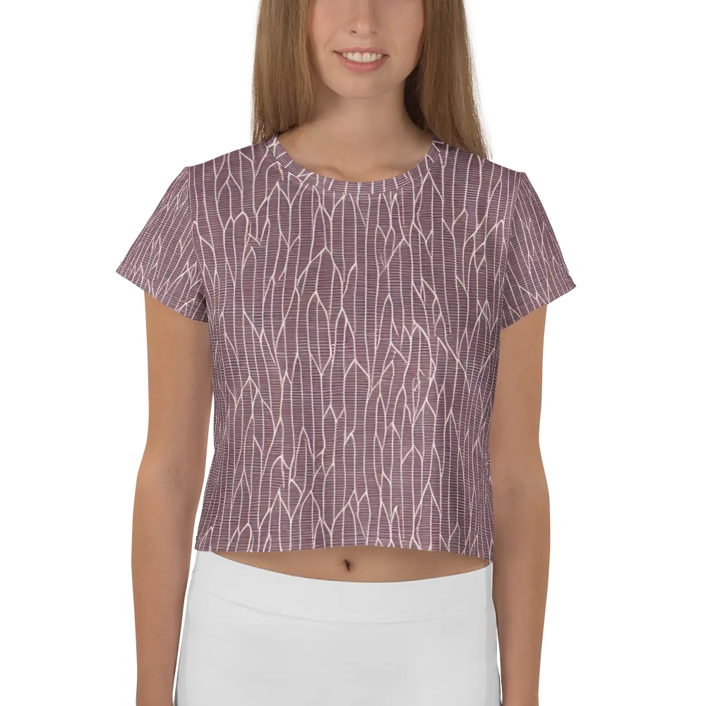 Rustic Flow on Crop Tee — Front