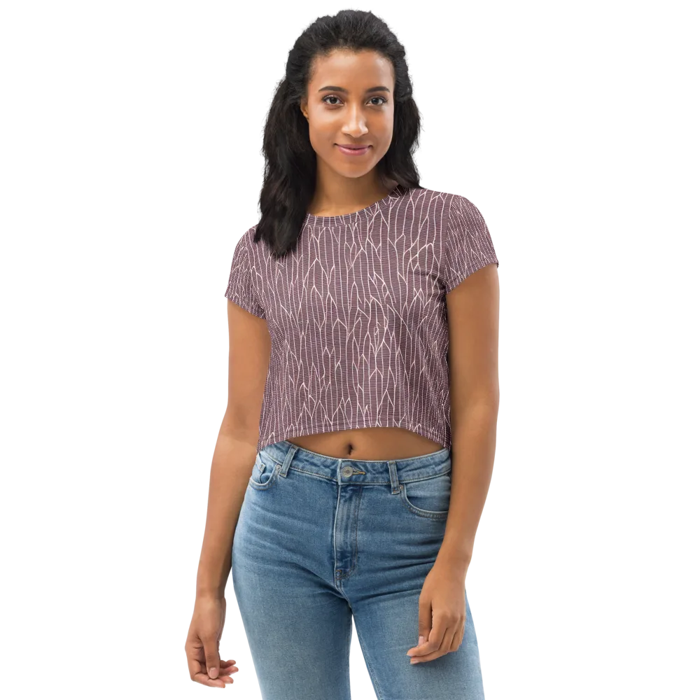 Rustic Flow on Crop Tee — Front