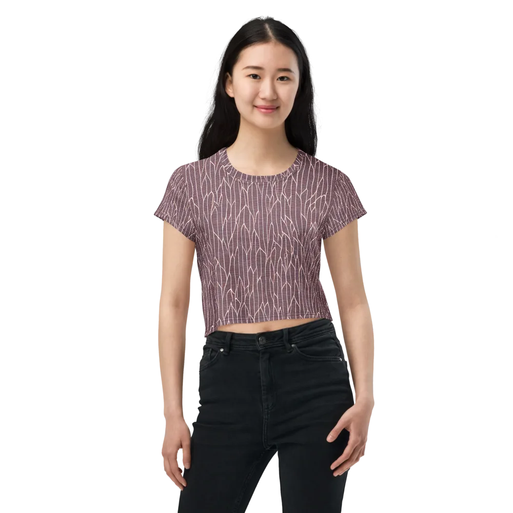 Rustic Flow on Crop Tee — Front