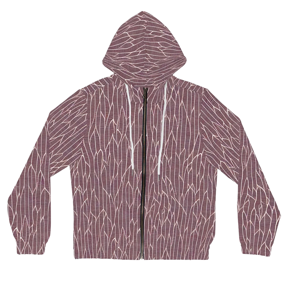 Rustic Flow on Women's Full-Zip Hoodie — Front