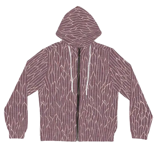 Rustic Flow on a Women's Full-Zip Hoodie