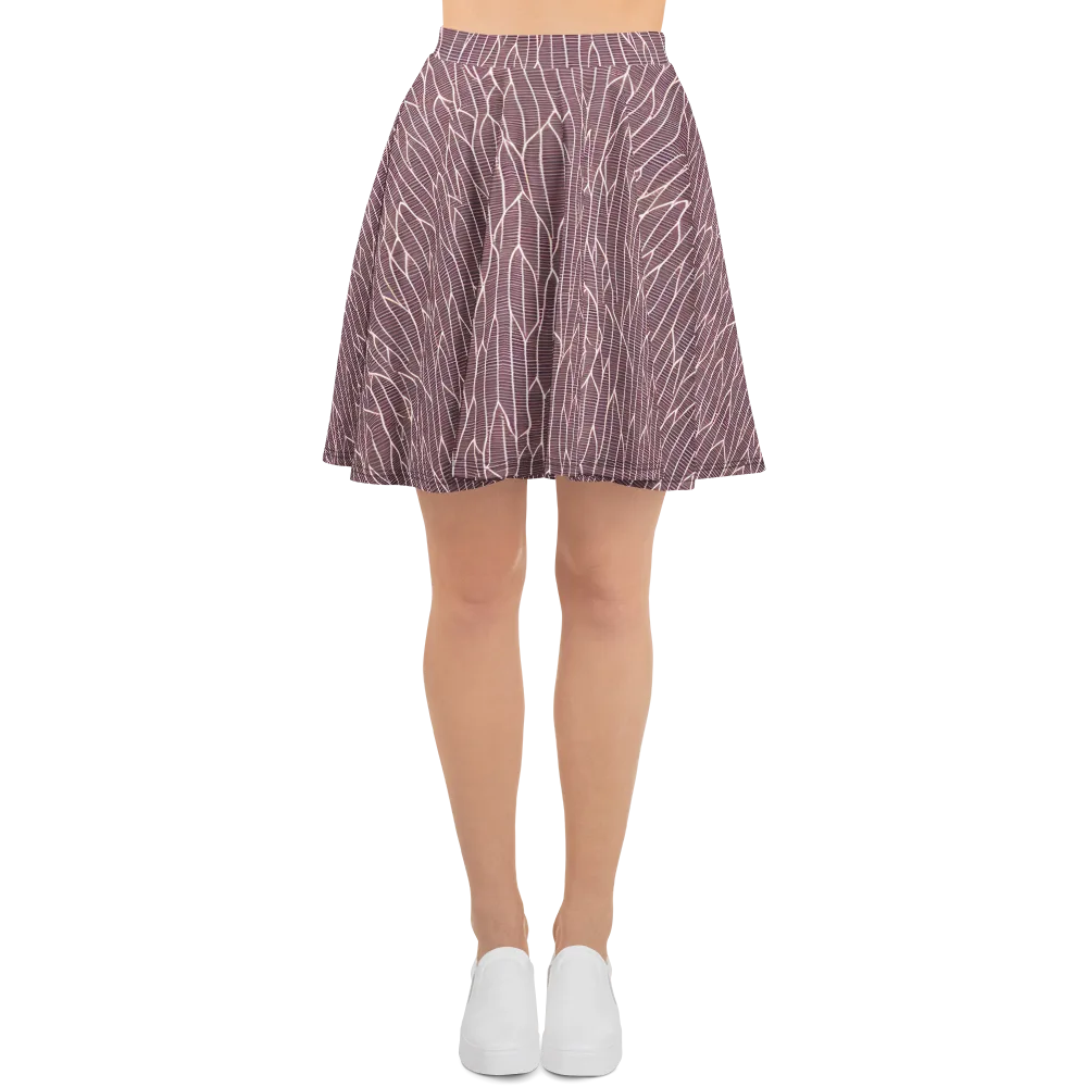Rustic Flow on Skater Skirt — Front