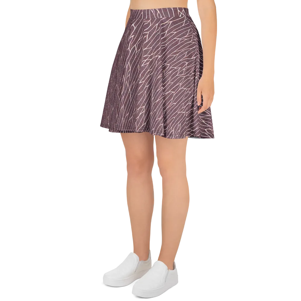 Rustic Flow on Skater Skirt — Left