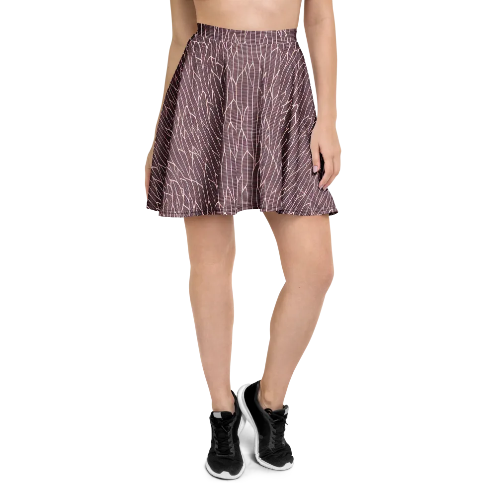 Rustic Flow on Skater Skirt — Front