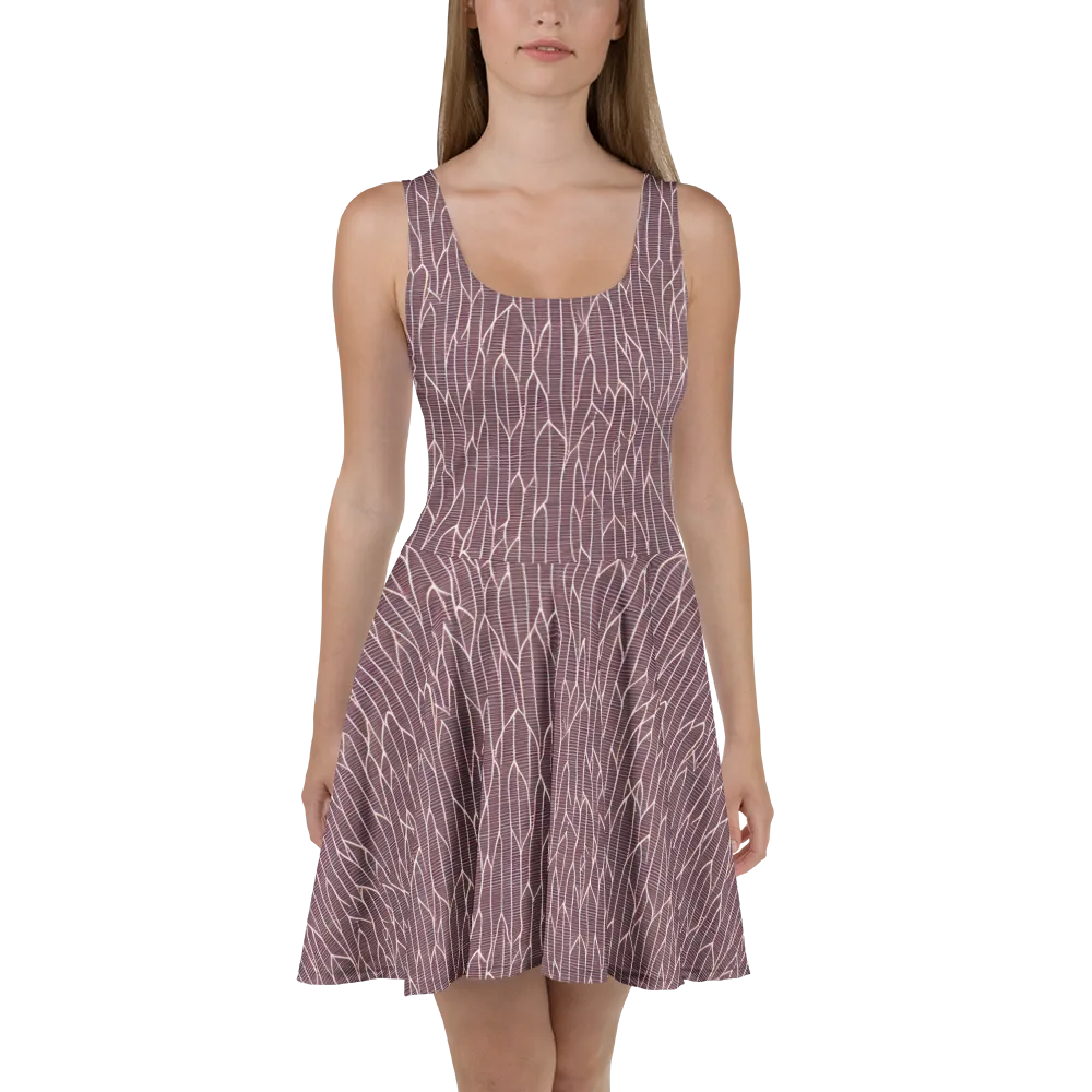 Rustic Flow on Skater Dress — Front