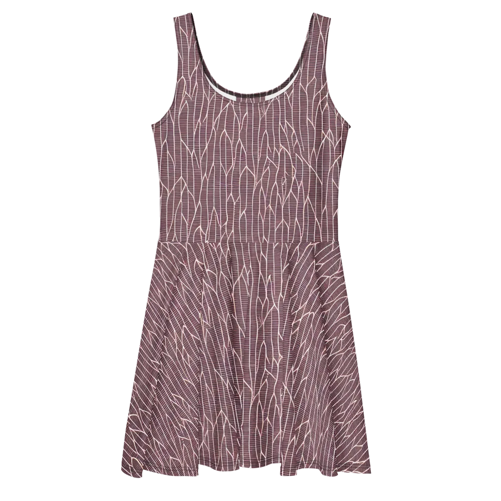 Rustic Flow on Skater Dress — Front
