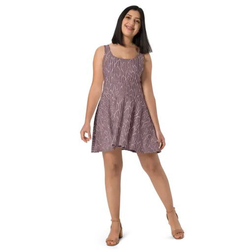Rustic Flow on a Skater Dress
