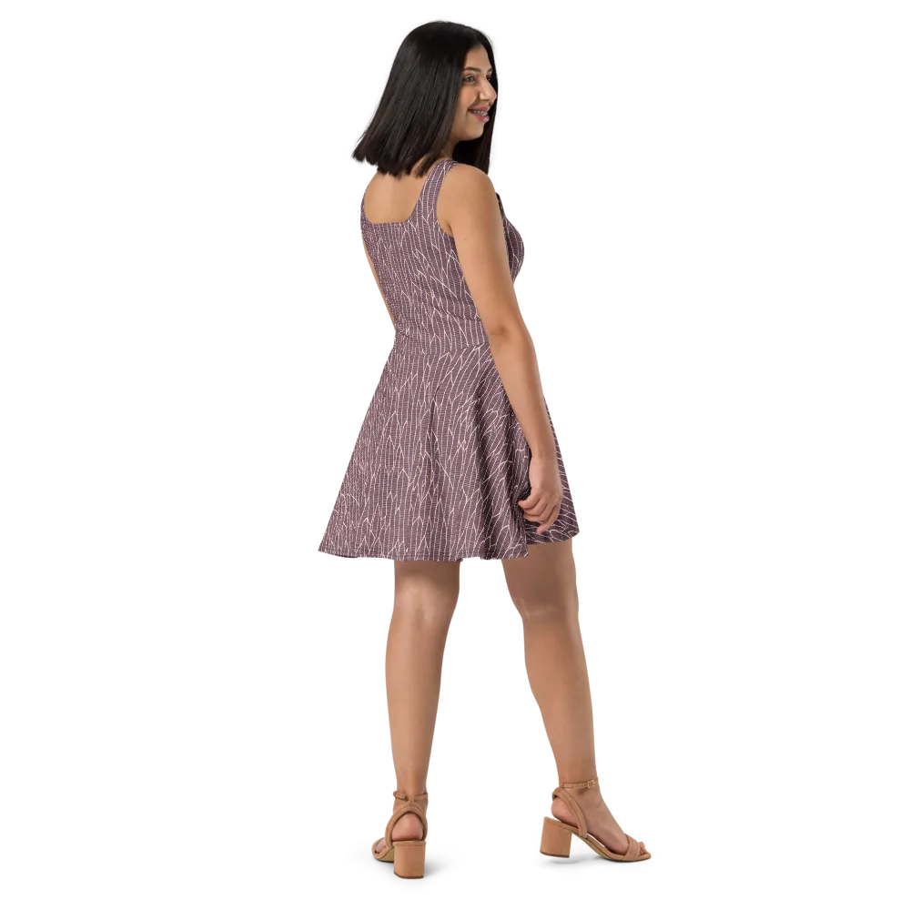 Rustic Flow on Skater Dress — Right