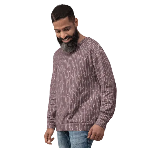 Rustic Flow on a Sweatshirt