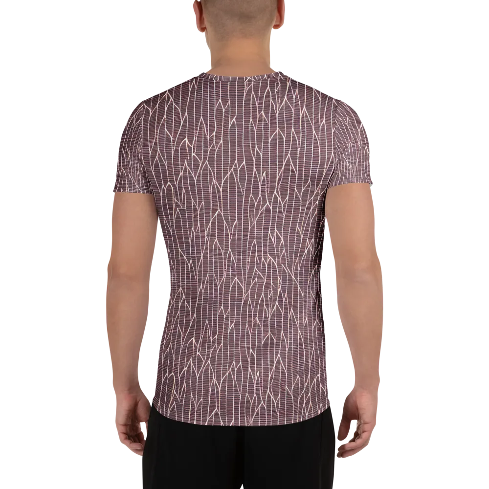 Rustic Flow on Men's Athletic T-Shirt — Back