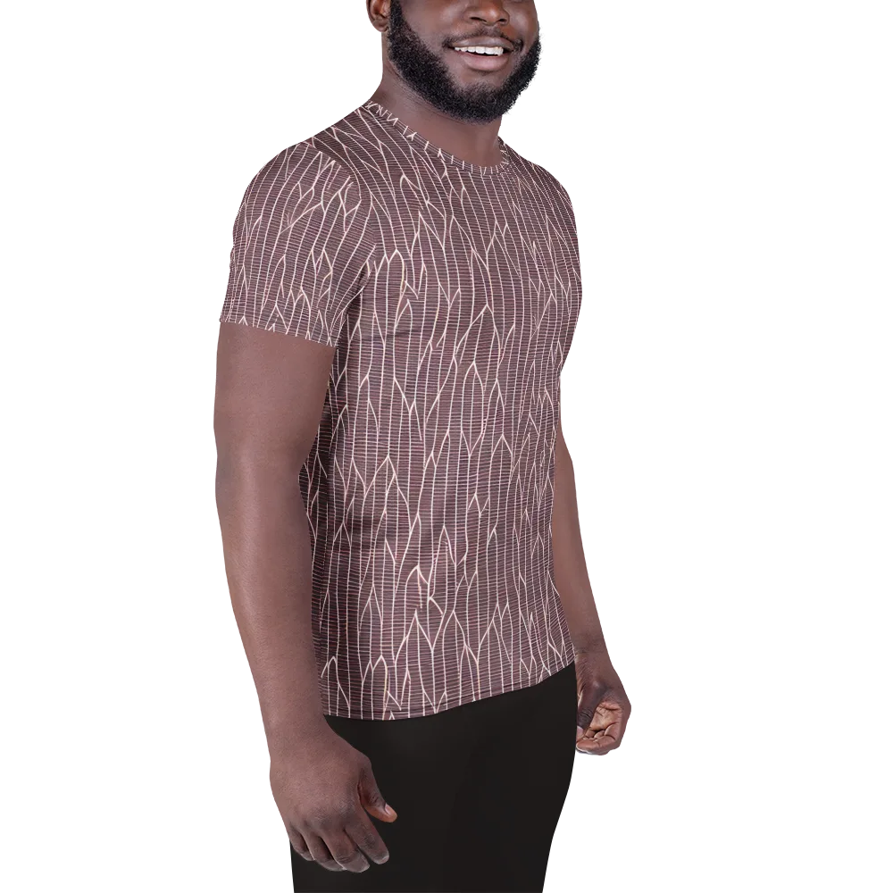 Rustic Flow on Men's Athletic T-Shirt — Right