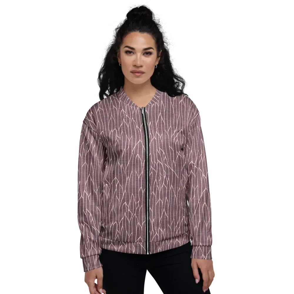 Rustic Flow on Bomber Jacket — Front