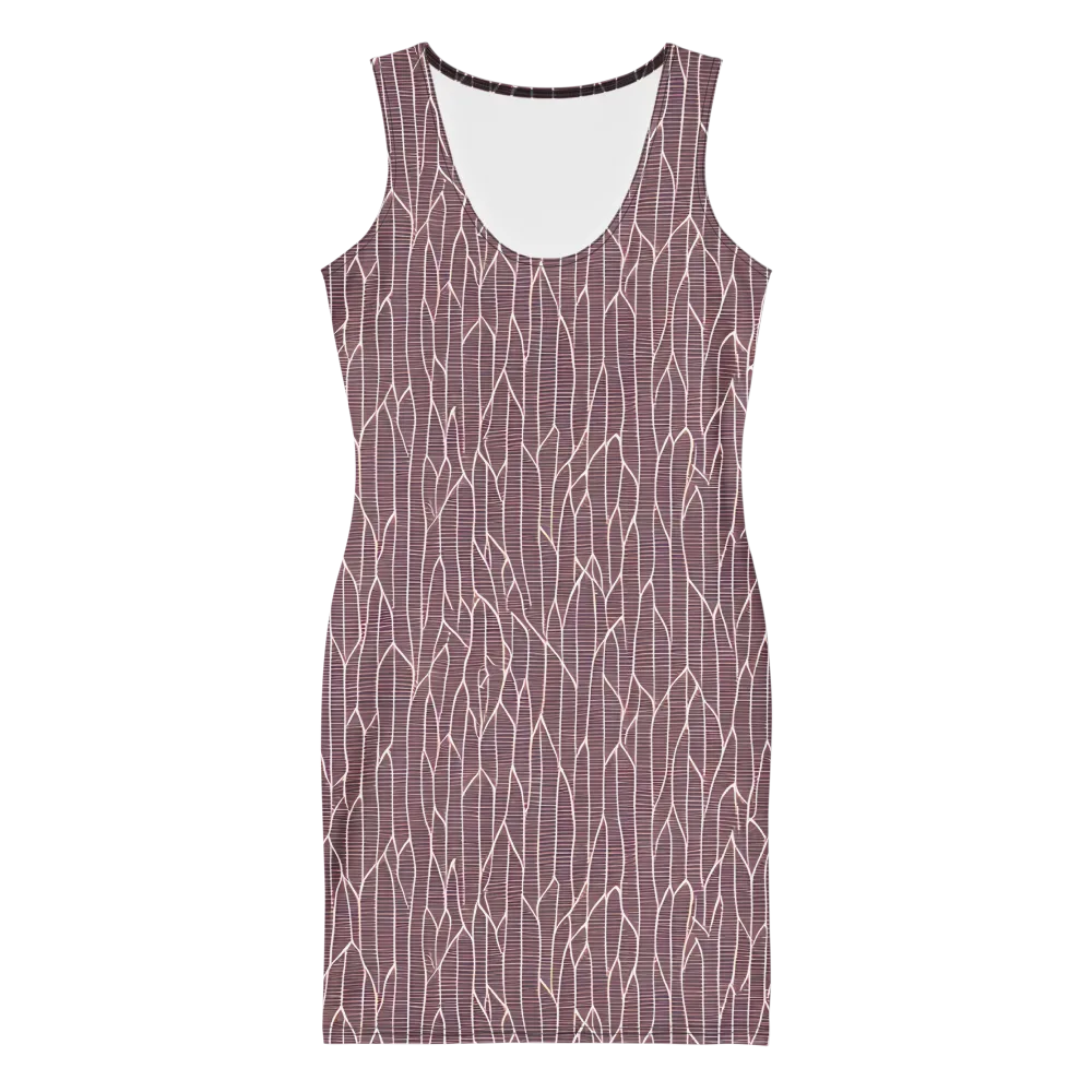Rustic Flow on Bodycon Dress — Front