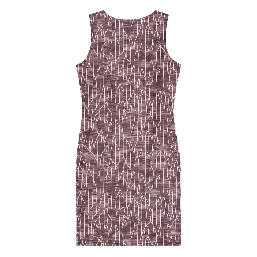 Rustic Flow on Bodycon Dress — Back