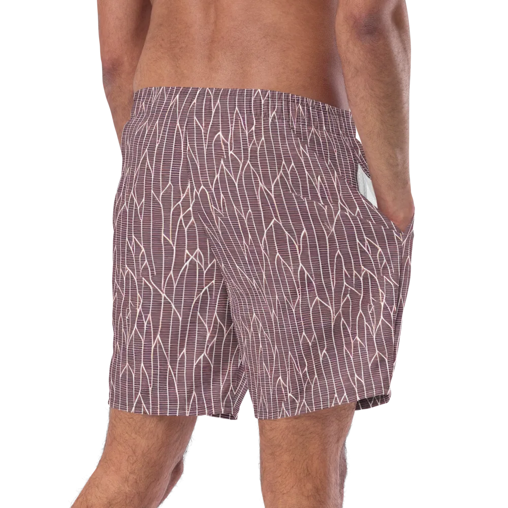 Rustic Flow on Swim Trunks — Right Back