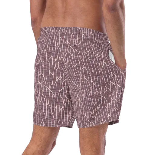 Rustic Flow on a Swim Trunks