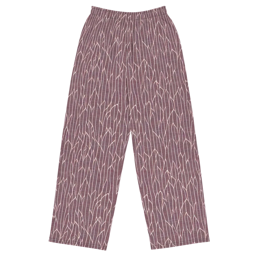 Rustic Flow on Wide-Leg Pants — Front