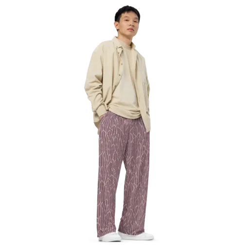 Rustic Flow on a Wide-Leg Pants