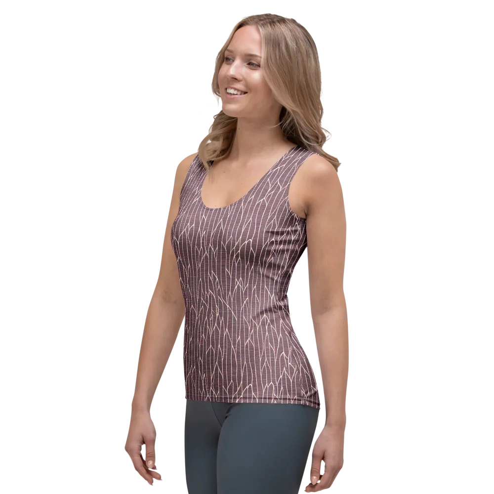 Rustic Flow on Women's Tank Top — Left Front