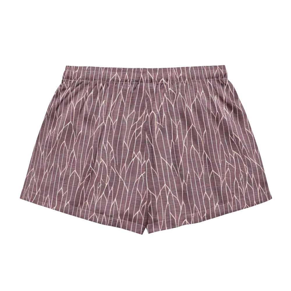 Rustic Flow on Women's Pajama Shorts — Back
