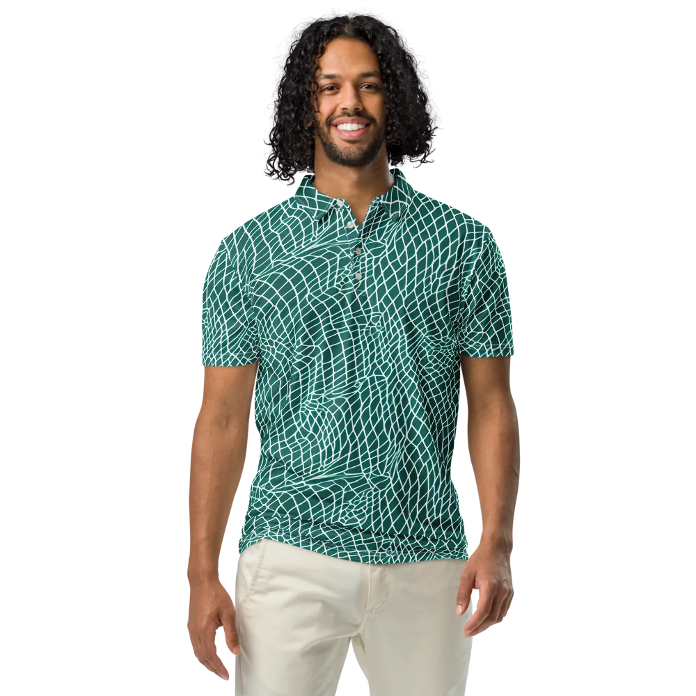 Oceanic Twine on Men's Slim Fit Polo Shirt — Front