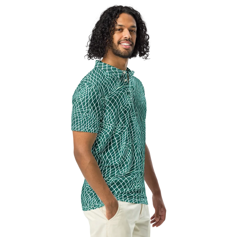 Oceanic Twine on Men's Slim Fit Polo Shirt — Right Front