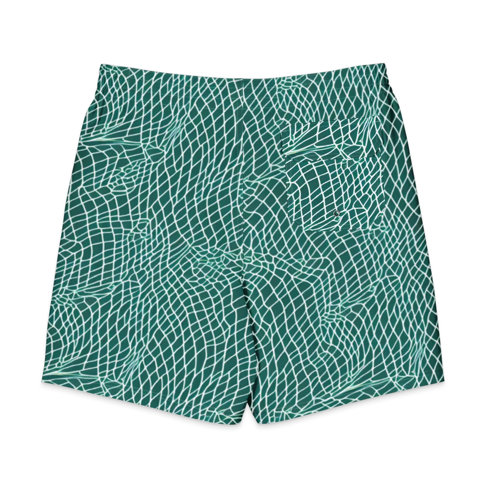 Oceanic Twine on Men's Board Shorts — Back