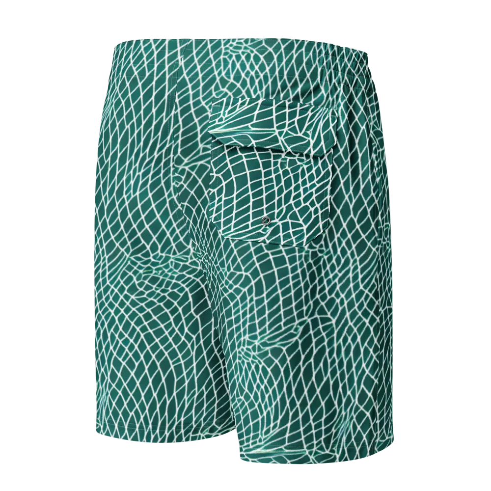Oceanic Twine on Men's Board Shorts — Back