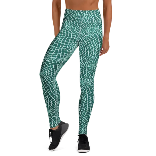 Oceanic Twine on a Yoga Leggings