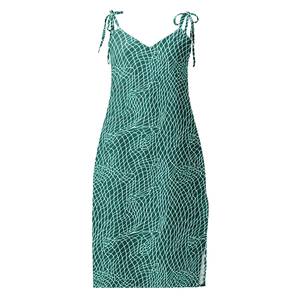 Oceanic Twine on Slip Dress — Front