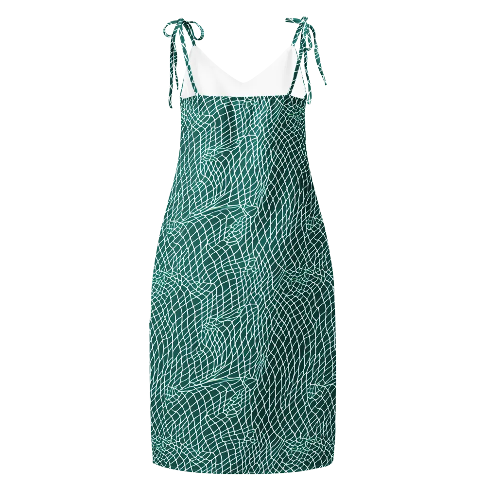 Oceanic Twine on Slip Dress — Back