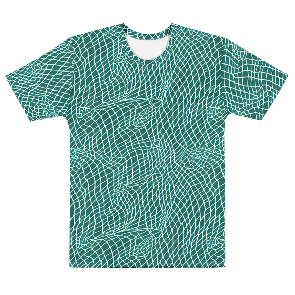 Oceanic Twine on Men's Cotton Crew Neck T-Shirt — Front
