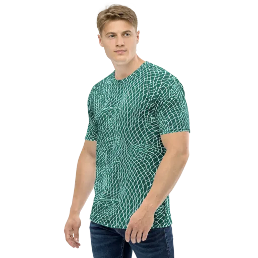 Oceanic Twine on a Men's Crew Neck T-Shirt