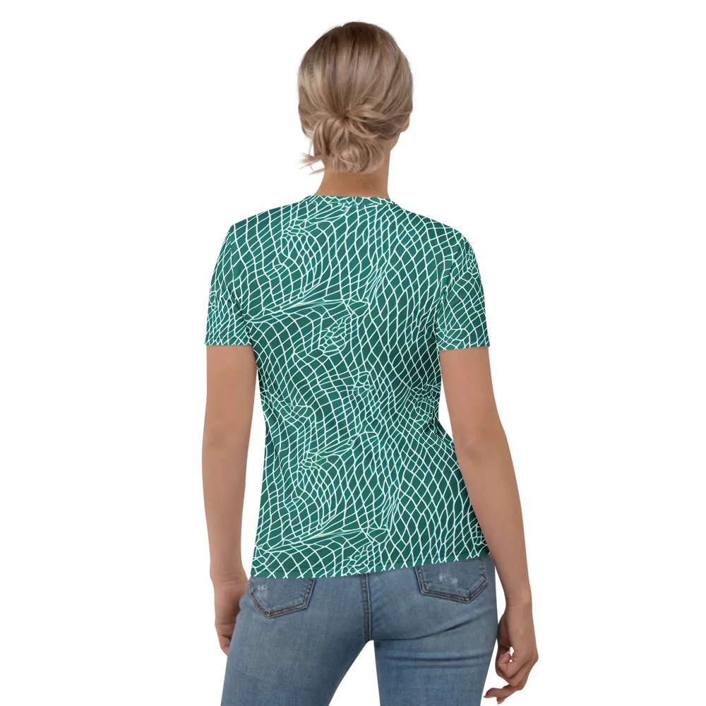 Oceanic Twine on Women's Crew Neck T-Shirt — Back