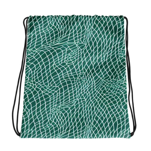 Oceanic Twine on a Drawstring Bag