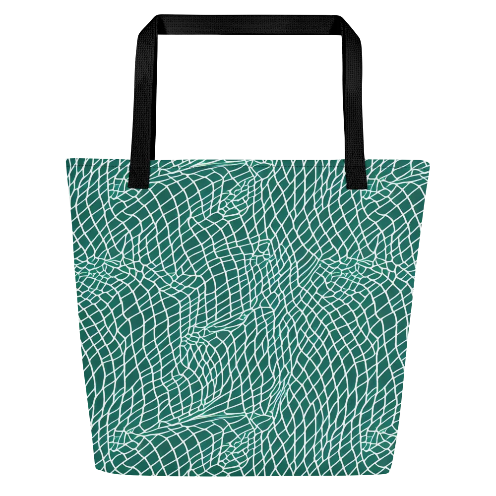 Oceanic Twine on Large Tote Bag W/ Pocket — Front