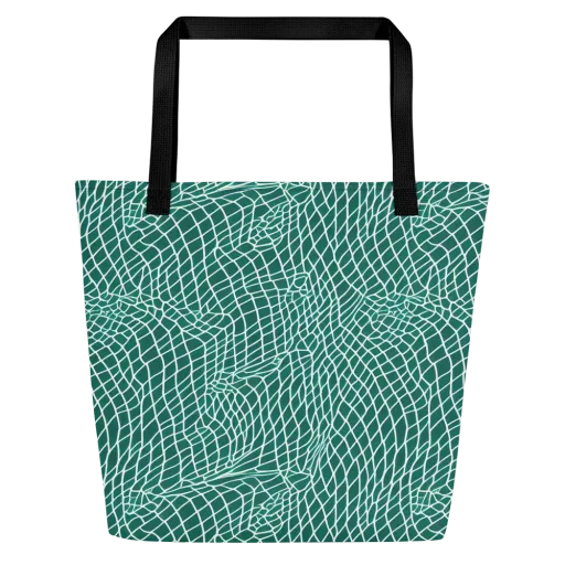 Oceanic Twine on a Large Tote Bag W/ Pocket