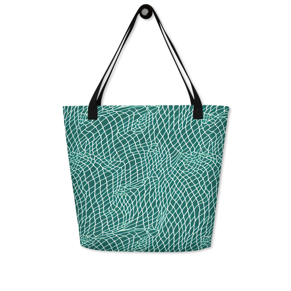 Oceanic Twine on Large Tote Bag W/ Pocket — Front