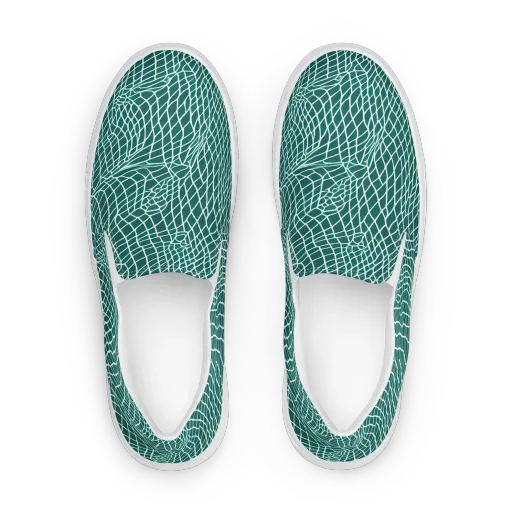 Oceanic Twine on a Women's Slip-On Canvas Shoes