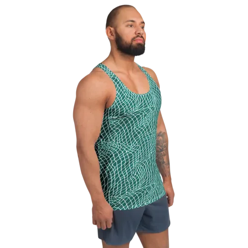 Oceanic Twine on a Men's Tank Top