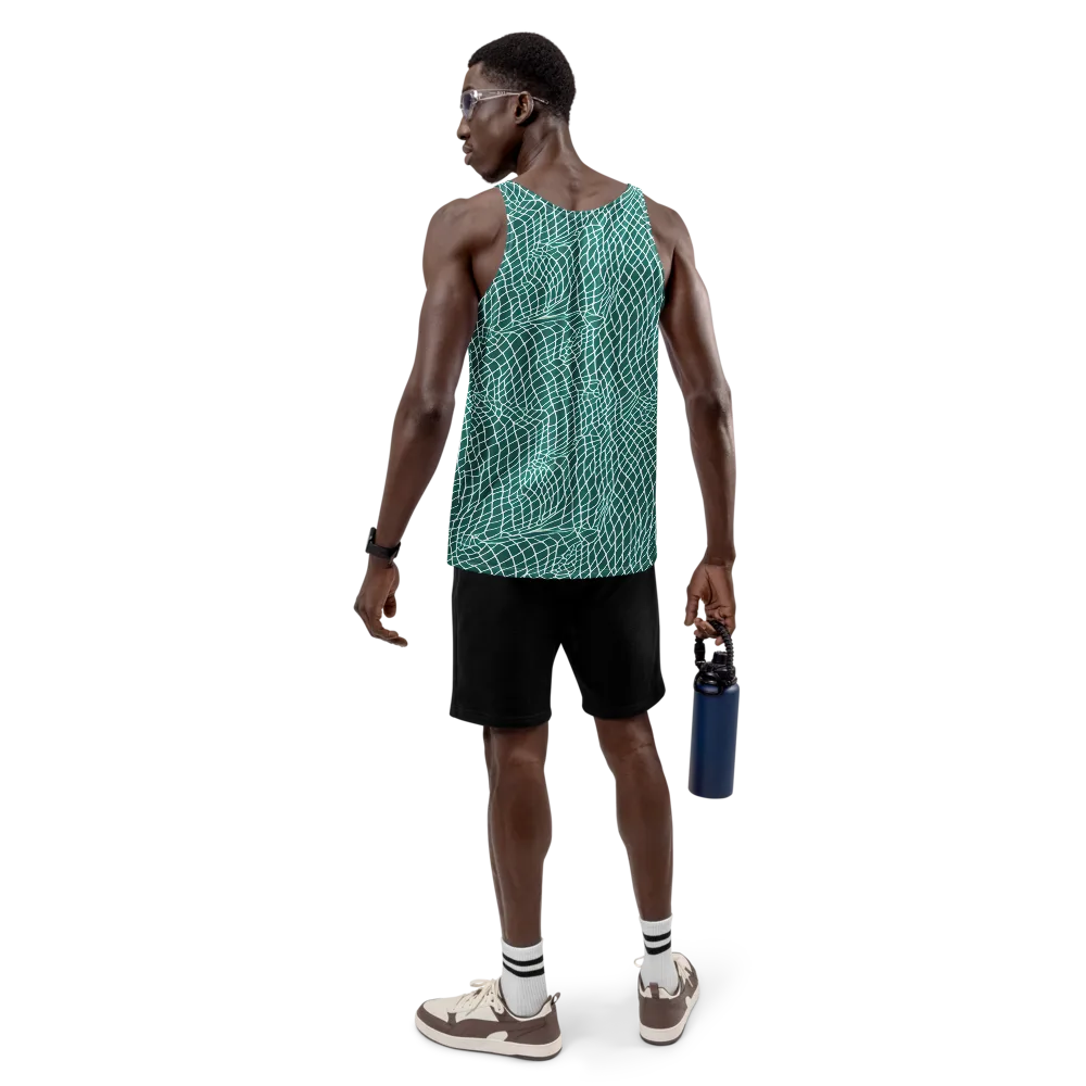 Oceanic Twine on Men's Tank Top — Back