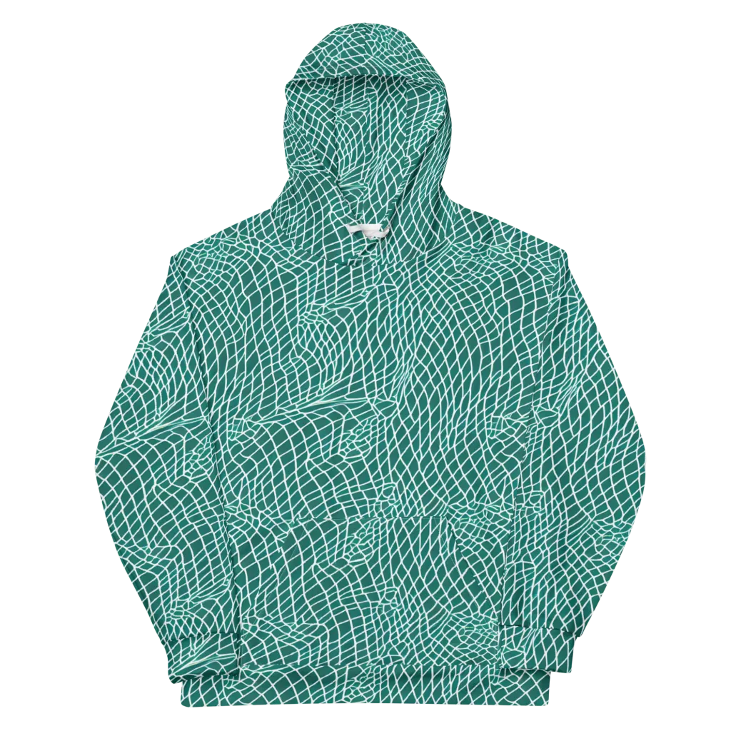 Oceanic Twine on Cotton Hoodie — Front