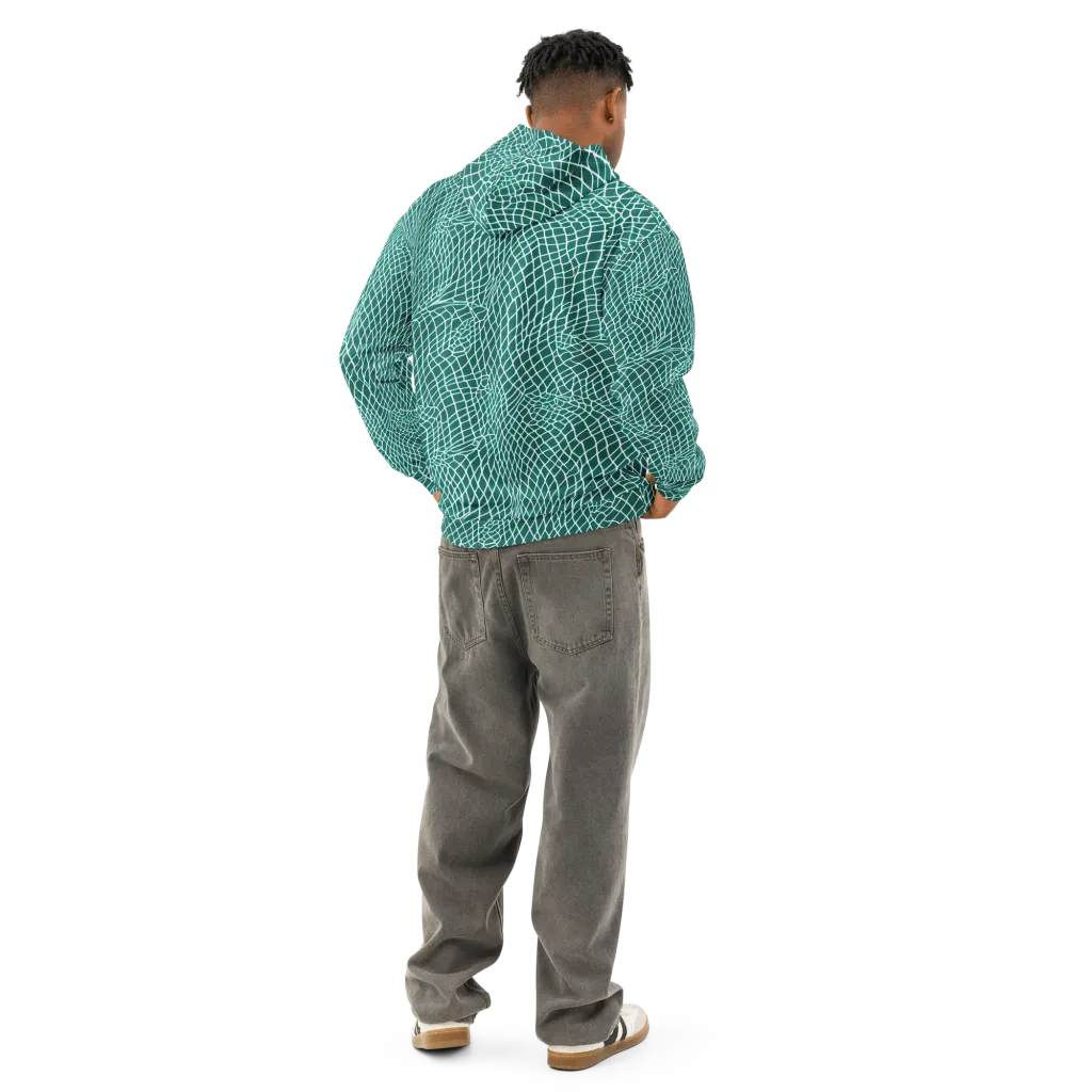 Oceanic Twine on Cotton Hoodie — Back