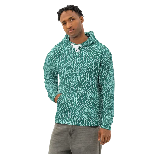 Oceanic Twine on a Cotton Hoodie